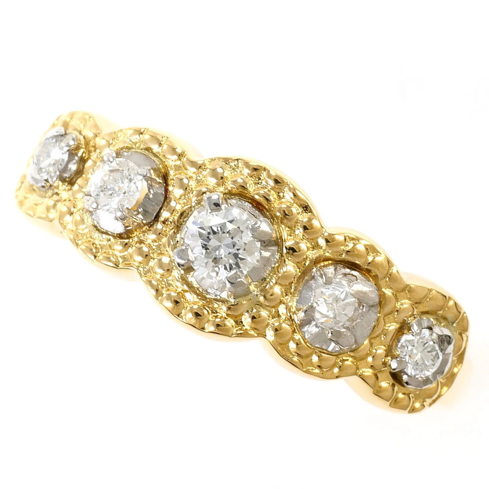 VINTAGE 18k Gold Diamond Ring